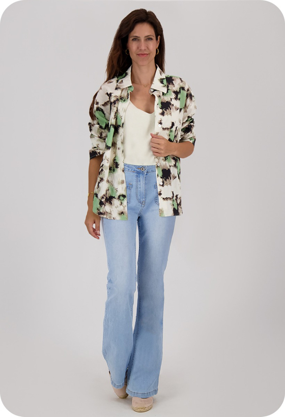 Pant Flare Stretch Denim