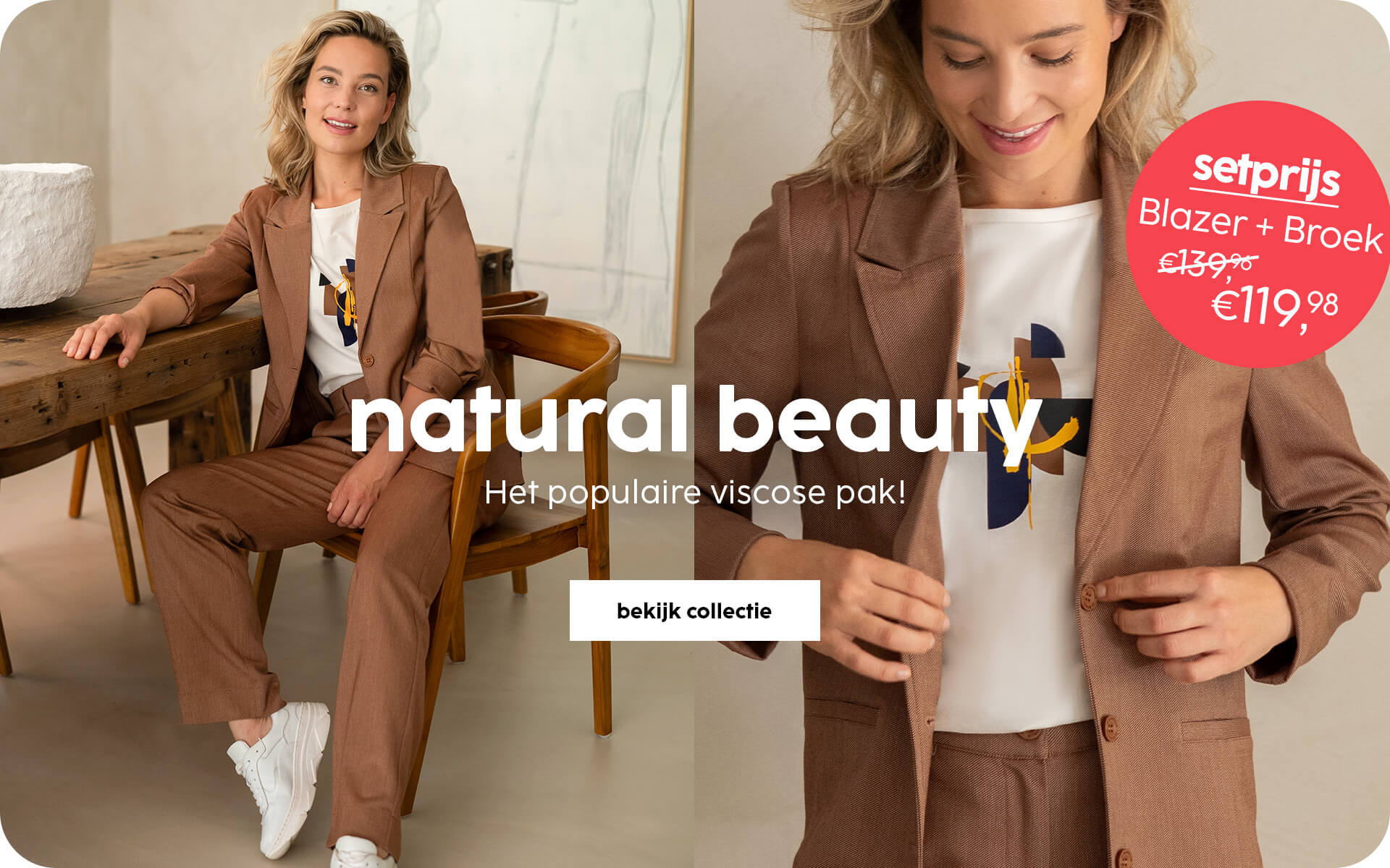 Natural beauty | Set Blazer + Pant €119,98
